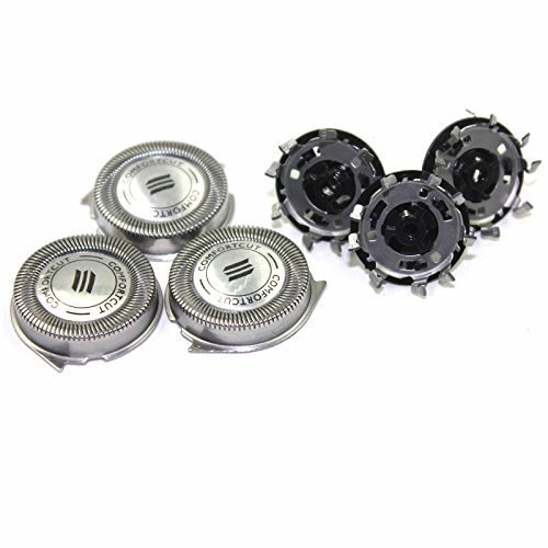 3pc Replacement Shaver Heads cutters for Philips Norelco SensoTouch RQ32 RQ11,YS522 XA525 Series