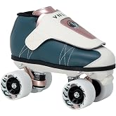 VNLA Jade Jam Roller Skates - Leather Boot - Indoor Jam &amp; Rhythm Use | 62mm 92A Wheels, Vanilla Gorilla Plate, ABEC-9 Bearings