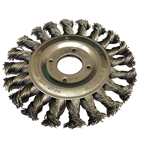 Buy 115mm (4.5") Heavy Duty Twist Knot Wire Wheel Brush for Angle