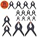 Wellmax 16 Piece Heavy Duty Nylon Spring Clamps Set with Comfort Grip and Flexible Tip for Woodworking, Photo Studio, Backdrops, Painting Canvas, DIY