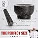Mortar and Pestle Set Made of 100% Granite Large Natural Food Grinder and Spice Grinder for Kitchen Serve Dishes Beautifully at the Table with Avocado Slicer Polished Mortar Pestle Polished Granite