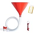 SMOQIO Beer Bong,Beer Funnel with Valve, Single Header, Bonus Bottle Opener, 1 Pack