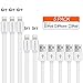 DAMOYUN Lightning Cable 5PACK ,Charger Cable for Apple iPhone X 8/8 Plus 7/ 7 Plus/6/6s/6 plus/6s plus/ 5s/5c,iPad, iPod Charging Cord More (White)
