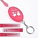 iDaye Lovely Emergency Personal Alarm/Keychain -Elderly/Kids Tracker, Self Defense Electronic Device with 130 db, Perfect for kids, Elderly, Women Work at Night, Adventurer. (Pink )
