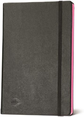 Medium Journal Lined Black &amp; Magenta