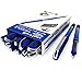 Uni-Ball UB-185S Vision Needle Rollerball Pen – 0.5mm Needle Point – Pack of 12 – Blue