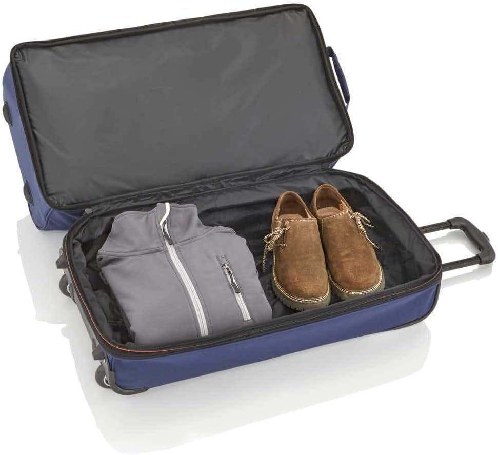 travelite trolley travel bag with wheels medium size, expandable trolley , BASICS - Image 4