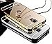 Samsung Galaxy S5 I9600 Mirror Case, Vandot 1X Accessories Set Luxury Shiny Bling Glitter Metal Clear Aluminum Frame Cover Ultra Thin Slim Bumper Hard Back Case Cover Protective Shell (Gold)