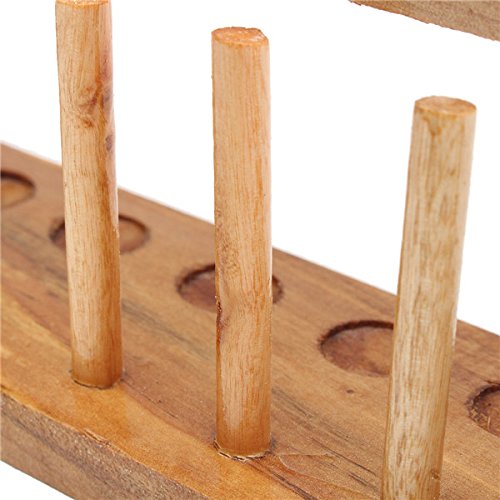 Wooden Laboratory Test Tube Rack 21mm 10 Holes - Thumbnail 3