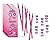 12 Packs of Stationary Sets Party Bag Favors, Stickers, Pencil and Erasers - Play Kreative TM