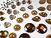 400 Pcs of Assorted Gold Brown Pearl Finish, Iridescent Flat Back Tear Drop Beads Cabochons Assorted Sizes 4mm-18mm