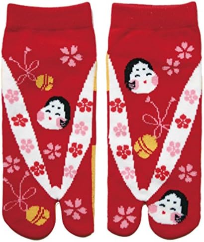 Japanese Samurai Ninja Tabi Socks; Otafuku-San