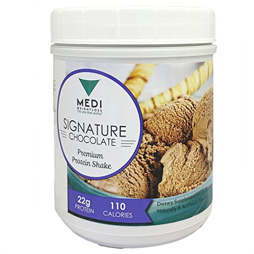 Medi-Weightloss Premium Chocolate Protein Shake Powder (with 3 Blend of Protein) - High Protein (22g) - For Hunger Control During Diet/Weight Loss - 1 lb Canister