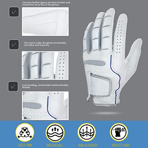 1pc Single Left Hand Men's Golf Gloves Left Hand Single Male Hand Feels Delicate Anti-Skid Golf Gloves Left Hand