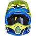 Fox Racing Divizion Youth V3 Motocross Motorcycle Helmet - Blue/Green / Large