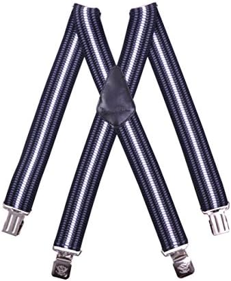 Paolo Udini Mens Suspenders 40 Mm Wide Adjustable And Elastic Braces X Shape With A Very Strong Clips Heavy Duty #7