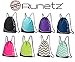 Runetz - Gym Sack Bag Drawstring Backpack Sport Bag for Men & Women Sackpack