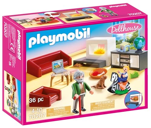 Dollhouse 70207 Gemütliches Wohnzimmer, Mit Lichteffekt, Ab 4 Jahren