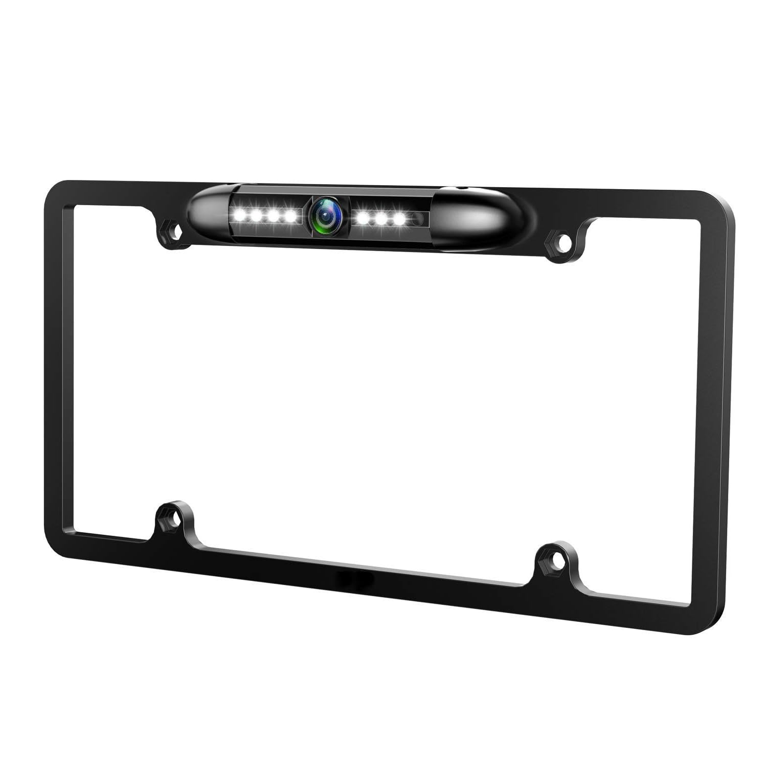 Unifizz License Plate Backup Camera with 7 LED Night Vision 170 Degree Viewing Angle, HD Front Rear View Reverse Camera Waterproof, for Cars