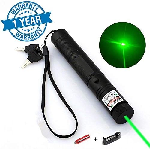 Dinsom Green Light Pointer High Power Visible Beam with Adjustable Focus for Hunting Hiking