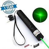 Jemine Tactical Green Hunting Rifle Scope Sight Laser Pen Demo Remote Pen Pointer Projector Travel Outdoor Flashlight LED Interactive Baton Funny Laser toy