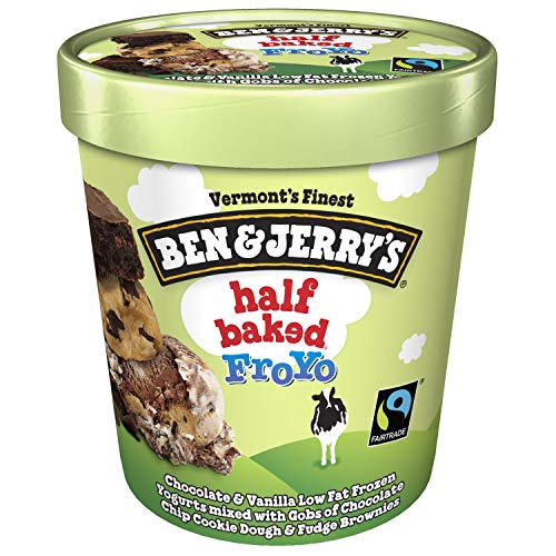 Ben & Jerry's Frozen Yogurt, Half Baked FroYo 16 oz - Thumbnail 2