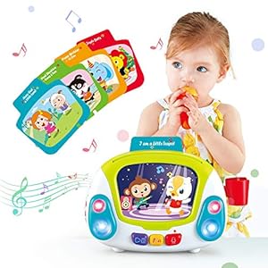 VATOS-Music-Toys-for-Kids-Baby-Musical-Toy-Karaoke-Music-Player-with-Singing-Recoding-Voice-Changing-Function-Early-Learning-Development-Einstein-Toy-for-Toddlers-Gift-for-Girls-2-Year-Old VATOS Music Toys for Kids, Baby Musical Toy Karaoke Music Player with Singing Recoding & Voice Changing Function Early…
