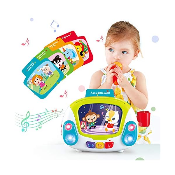 VATOS-Music-Toys-for-Kids-Baby-Musical-Toy-Karaoke-Music-Player-with-Singing-Recoding-Voice-Changing-Function-Early-Learning-Development-Einstein-Toy-for-Toddlers-Gift-for-Girls-2-Year-Old VATOS Music Toys for Kids, Baby Musical Toy Karaoke Music Player with Singing Recoding & Voice Changing Function Early…