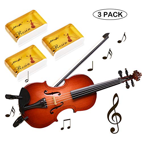 String Rosin for Violin Viola and Cello Rosin for Bows (yellow 3 pack)