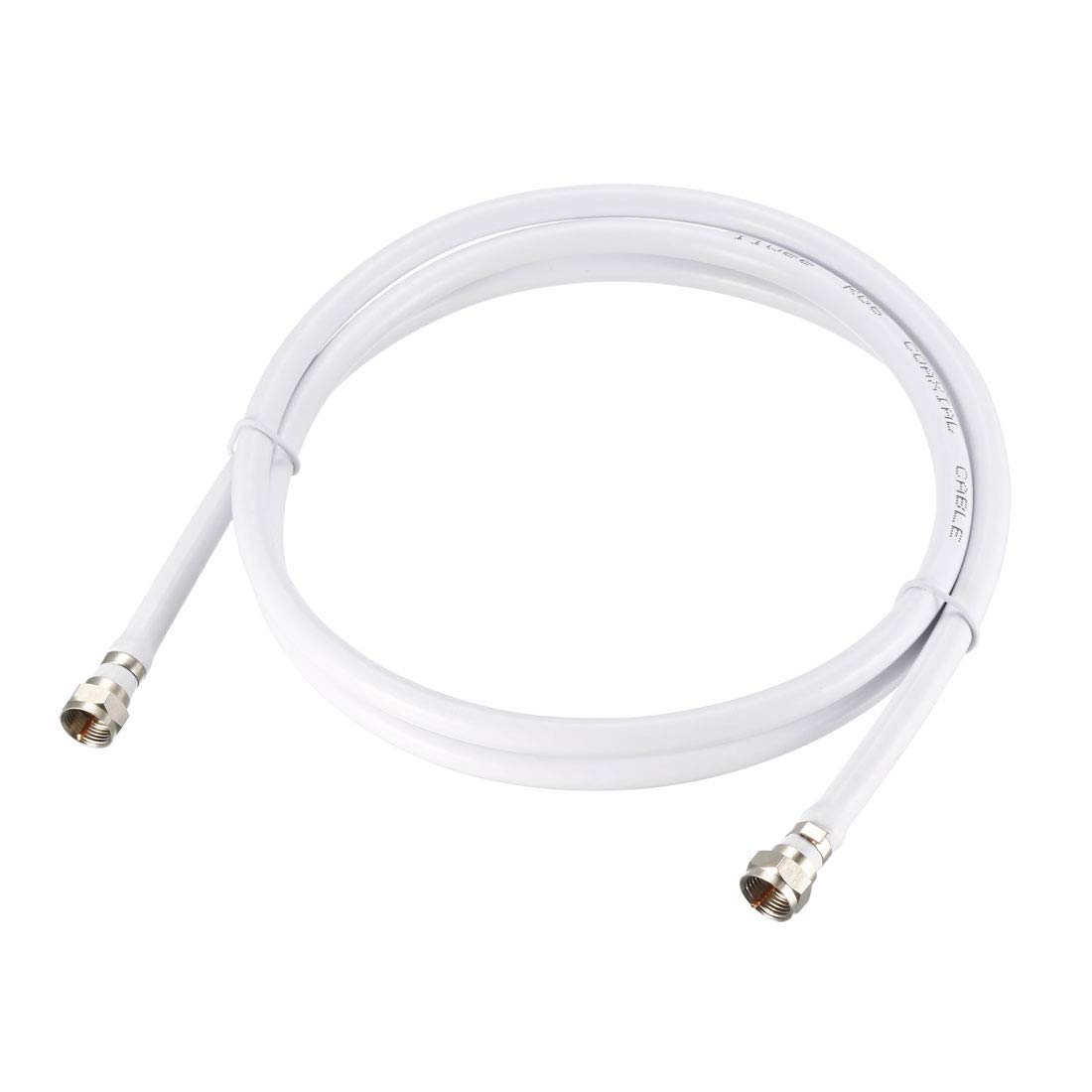 Photo 1 of uxcell RG6 Coaxial Cable with F Type Male to F Type Male Connectors 4 ft