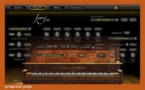 Ilio Ilio Synthogy Ivory II Upright Pianos
