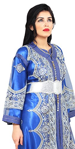 Moroccan Caftan Women Handmade Embroidery Small To Large Complimentary Belt - Image 6