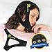 Anti Snoring Chin Strap - Effective Snore Chin Strap/Anti Snoring Devices for Men Women, Breathable & Comfortable Chin Strap for Sleeping (with Air Holes and Massage Magnets), Black