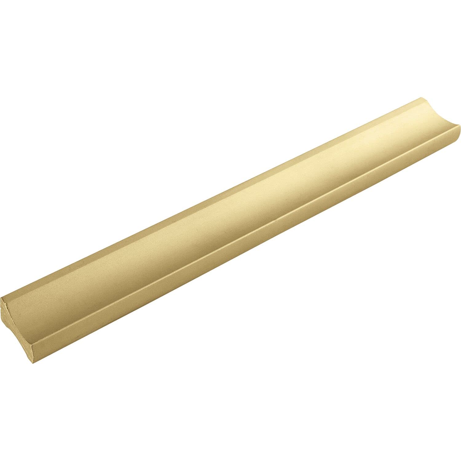 ALLES IM GRIFF Alto LA Furniture Handle 128 mm Flat Drawer Handle Width 150 mm Ideal Drawers Aluminium Matt Gold