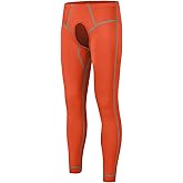 ZONBAILON Compression Pants Mens Tights Open Front Leggings Sports Base Layer Men Cold Weather Athletic Thermal