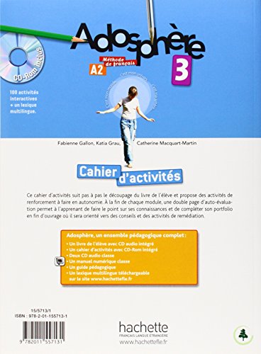 Adosphere: Cahier d'Exercices 3 & CD-Rom (French Edition)