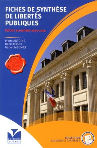 Fiches de synthèse de libertés publiques