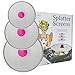 Splatter Screen for Frying Pan - Grease Splatter Guard - Set of 3 – No Cooking Oil Mess – No Burns – Ultra Fine Mesh Lids – Rust Free Stainless Steel - Pink Knob