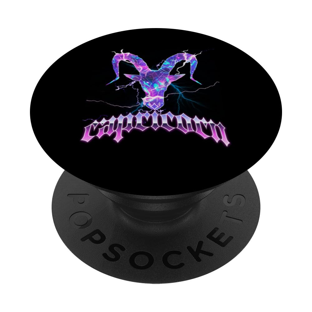 Retro Bootleg Capricorn Rap Vintage Streetwear Print PopSockets Swappable PopGrip