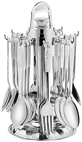 Pogo Sweety Designer/Revolving Stainless Steel 24 Pcs Cutlery Set