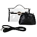Yocatech Women's Clear Cross Body Messenger Shoulder Bag Purse, Adjustable Strap, NFL Stadium Approved, Black