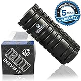 INEVIFIT FOAM ROLLER for Trigger Point Activation, Accelerated Muscle Recovery, Therapy & Rehabilitation, Deep Tissue Massage for Myofascial Release. Includes a carrying bag & 5-Year Warranty