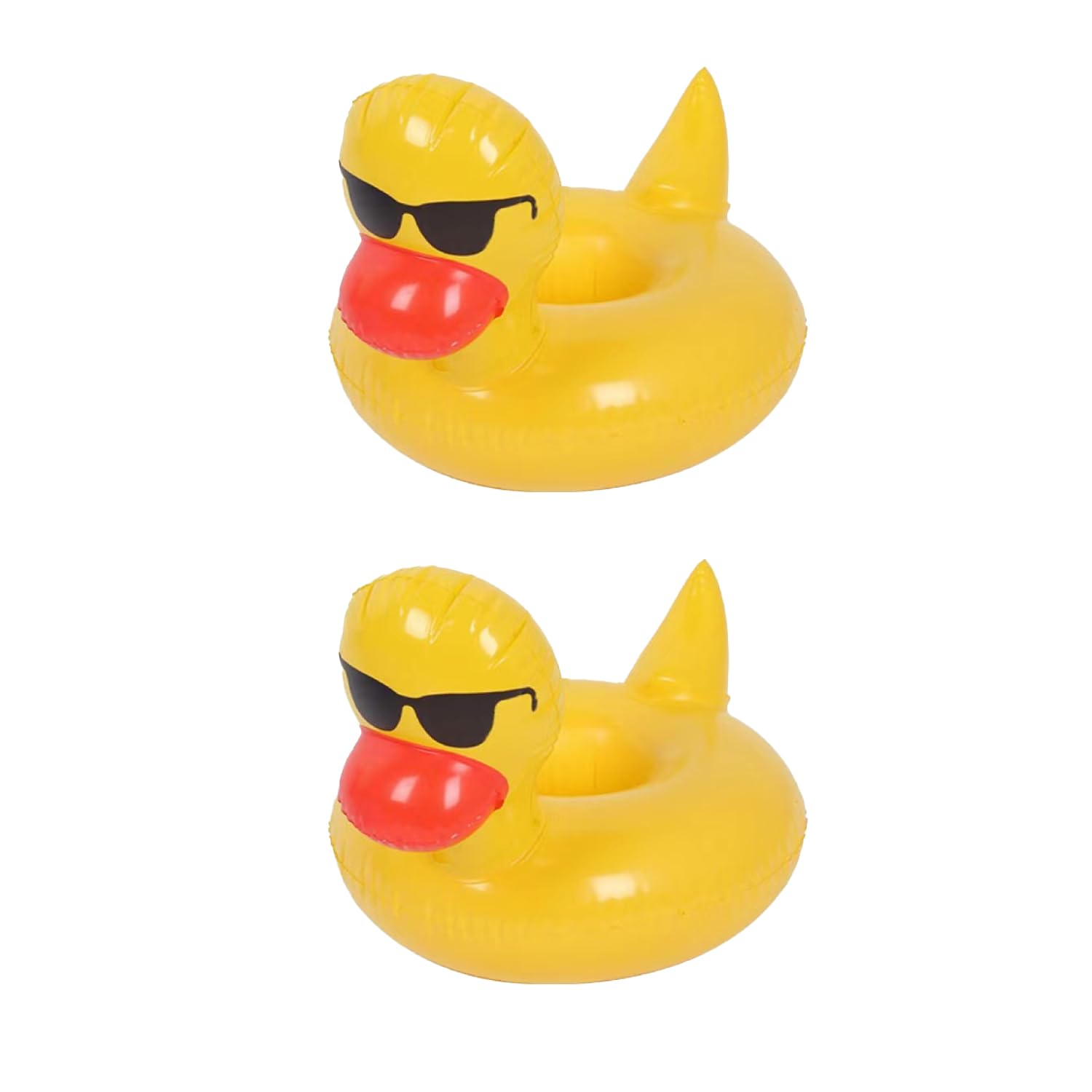 RmKbe 2pcs Duck Inflatable Drink Holder Pool Drink Floats Floating Bath Holder Inflatable Float Cup Pool Floats Accessories for Swimming Pool Party
