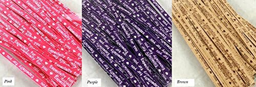 [300pcs]Metallic Twist Ties 10cm(4 inch) Long Heart Star Pattern [Heart Pink(100)&amp;Heart Purple(100)&amp;Heart Brown(100)] Candy Bakery Party Gift Bag Packing Wrap Ties (Heart, Pink Purple Brown)