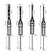 4Pcs Woodworker Square Hole Drill Bits Wood Mortising Chisel Set Mortise Chisel Bit Kits Woodworking Hole Saw Sets with Twist Drill DIY Mortising Chisel Power Tools