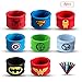 Sienon Superhero Slap Bracelets for Kids Party Favors-8 Pack Slap Bracelets-Superhero Prizes for Boys &Girls - Superhero Theme Party/Superhero Birthday Party/Christmas Halloween Party Favors Supplies