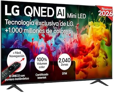 75QNED70B6A - Smart TV QNED MiniLED AI 75" 4K Sin Reflejos 94%, 2026