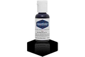 AmeriColor, Super Black, .75 Ounce Bottle, Soft Gel Paste Food Color