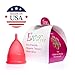 Anigan EvaCup (Made in USA) - Blizzard Blue Menstrual Cup ~ 100% MONEY BACK GUARANTEE (Small, Rose)