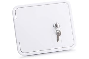 LCGP RV Access Door Electrical Cord Trailer Power Cord Cable Hatch Camper Hose Storage Door Compartment W 7-1/2 inch, H 6-1/2 inch